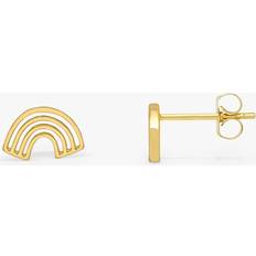 Beige Earrings Estella Bartlett Rainbow Stud Earrings, Gold