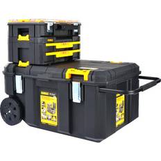 Dewalt TSTAK Rolling Tool Chest, Shallow Drawer Tool Box & Watersealed Organiser Case