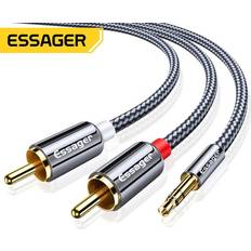 Essager Essager RCA Cable 3.5mm Jack to 2 RCA Aux to 2RCA Male Splitter tv
