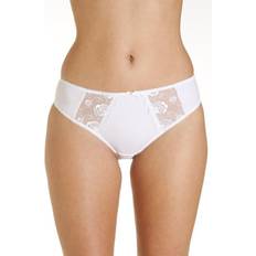 Camille Clothing Camille Three Pack Lace Embroidered Briefs White