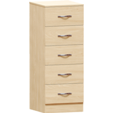 Vida Designs Riano 5 Narrow Chest Drawers Pine