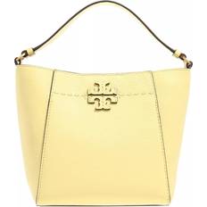 Gula Bucketväskor Tory Burch Crossbody Bags McGraw Small Bucket Bag yellow Crossbody Bags ladies