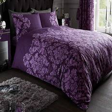 Polyester Duvet Covers Studio Empire Damask Duvet Cover Purple