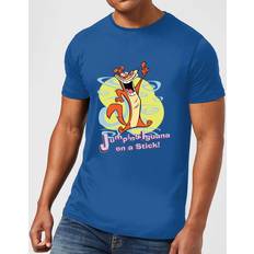 I Am Weasel Jumping Iguana On Stick Men's T-Shirt Royal Blue