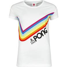 Atari Pong Pride rainbow T-Shirt white