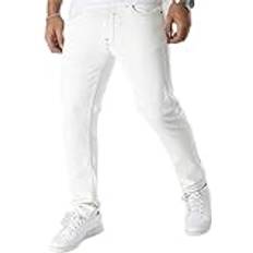 Blanc Jeans Blend Jeans Coupe Torsadée Femme - Blanc