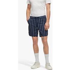 HUGO BOSS White Trousers & Shorts HUGO BOSS Kacey Stripe Shorts, Dark Blue/White
