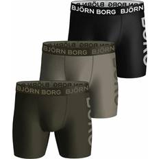 Björn Borg Men's Underwear Björn Borg Pack Soft Breathable Performance Boxer Briefs Green