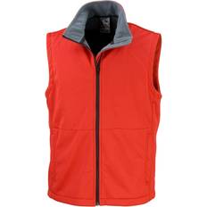 Rojo Chalecos Result Core Soft Shell Bodywarmer Jacket Red