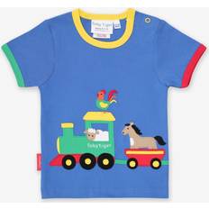 Organic Animal Train Applique T-Shirt 3-4y