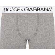 Dolce & Gabbana Herenondergoed Dolce & Gabbana Boxershort Met Logoband Grijsmele