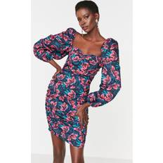 Trendyol Collection Multicolored Floral Dress TPRAW22EL1227. Multicolour