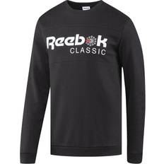 Reebok Sweatere Reebok Iconic sweatshirt Herrer Tøj Sort