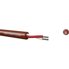 Kabeltronik Sensocord -T 2x0,22qmm, redbrown, temperature resistant 244022200