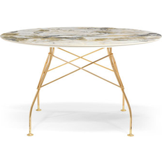 Jaune Tables à manger Kartell Glossy Symphonie Doré Rond Beige Table à manger