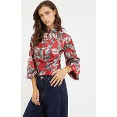 Guess Women Blouses Guess All Over Print Blouse