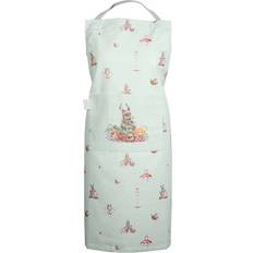 Aprons Wrendale Designs Wrendale Rabbit Garden Friends Apron White