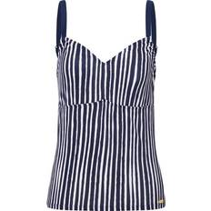 Polyamid Tankinis Firefly MEA Tankini-Oberteil Navy Dark/Stripe