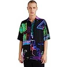 Desigual Shirts Desigual Men's CAM_Jabal,2000 T-Shirt, Black