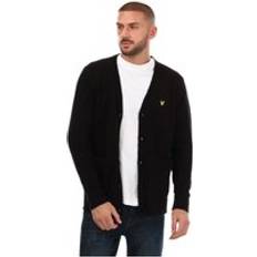 Lyle & Scott Mens And Brushed Cardigan in Black