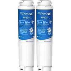 Waterdrop 2X WDF25 Fridge Filter Replacement for Bosch UltraClarity 644845 REPLFLTR10 00740560 9000194412 9000077104 Neff Gaggenau MieleHaier