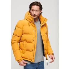 Superdry Everest Quiltad Jacka Med Huva Och Huva - Senap