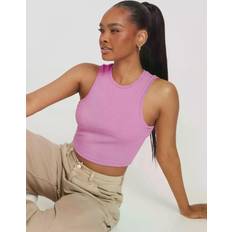 Cheap Tank Tops Only Damen Onlvilma S/L Cropped Tank Top Jrs Noos, Cyclamen