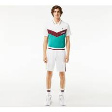 Lacoste Herr Shorts Lacoste x Daniil Medvedev Regular Fit Shorts White/Flashy Yellow/Bordeaux