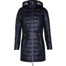 Leather Coats Infinity Leather Infinity Leather Womens Puffer Parka Jacket-Andria Black