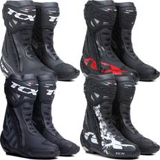 TCX Herren Rt-Race Motorcycle Boot, Schwarz Weiß Grau