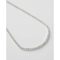 Diamond - Men Necklaces French Connection Diamante Link Necklace Silver/Diamante