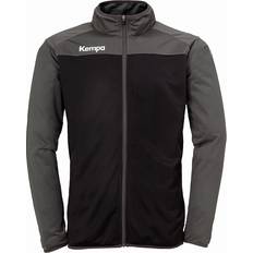 Fleecejacken - Unisex Kempa Prime Polyesterjacke schwarz/anthrazit Grau/Schwarz