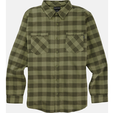 Burton Favorite Long Sleeve Flannel - Forest Moss Buffalo Plaid