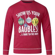 D555 Herre sweatshirt baubles Red