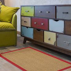 Likewise Rugs & Matting Coir Herringbone Border Natural