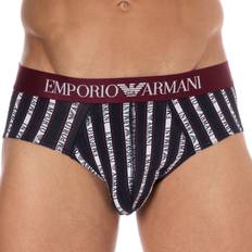 Emporio Armani Herr All Over Logo Boxer Briefs, Marin vertikal remsa