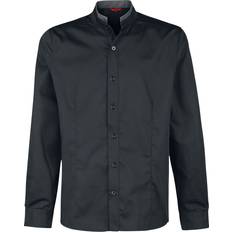 Banned Double Collar Shirt Longsleeve black