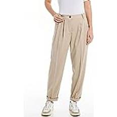 Replay Damen Hosen Replay Byxor W8065a.000.84489 Beige Kvinna