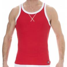 Diesel Herre Toppe Diesel Rib Cotton Tank Top - Red