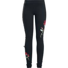 Rose Corset Legging - Schwarz