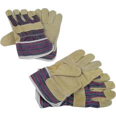 Men Work Gloves Brüder Mannesmann Schutzhandschuhe, Schweinsspaltleder Arbeitshand One Size