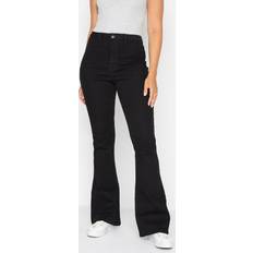 Long - Women Jeans LTS Tall Black Denim Flared Jeans > 36" Tall Women's Bootcut & Flared Jeans