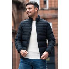 Nines Funnel Neck Padded Jacket with Zip Fastening Black