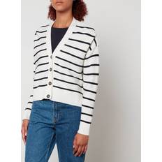 Barbour Cardigans Barbour Marine Striped Cotton Cardigan White