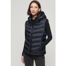 Superdry Donna Gilet Superdry Women's Fuji Steppweste mit Kapuze