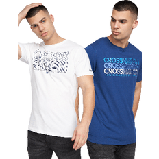 Crosshatch Raynen T-Shirt 2pk Navy/White Navy/White