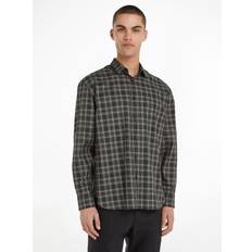 Calvin Klein Algodón Camisas Calvin Klein Long Sleeve Check Shirt Black