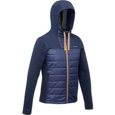 Blue - Hiking Jumpers Quechua Decathlon Hiking Hooded Sweatshirt Nh100 Hybrid Navy