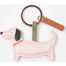 Caroline Gardner Sausage Dog Novelty Keyring Pink
