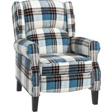 Reclining Chairs Armchairs Homcom Wingback Recliner Armchair